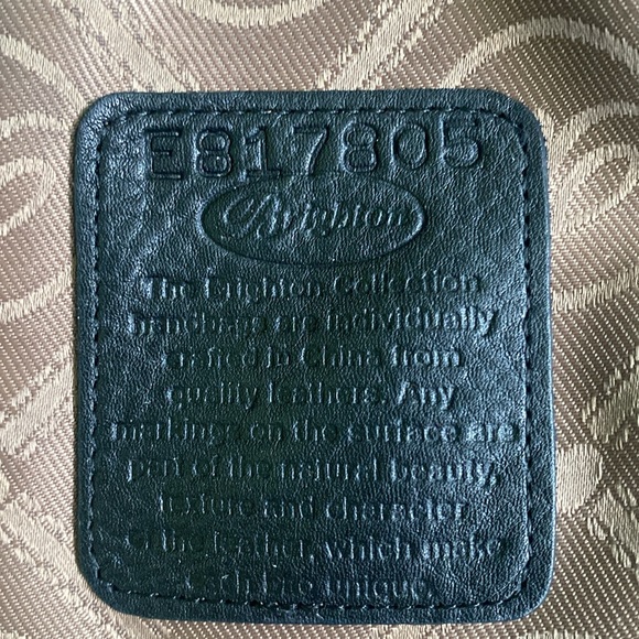 Brighton Mason black/chocolate leather bag E817805 - Picture 2 of 16